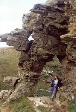 Elena hiking in Cornwall